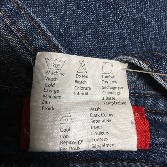 BLUE DENIM JUMPER OVERALLS GIRLS SZ MED 100% COTTON - Picture 6 of 8